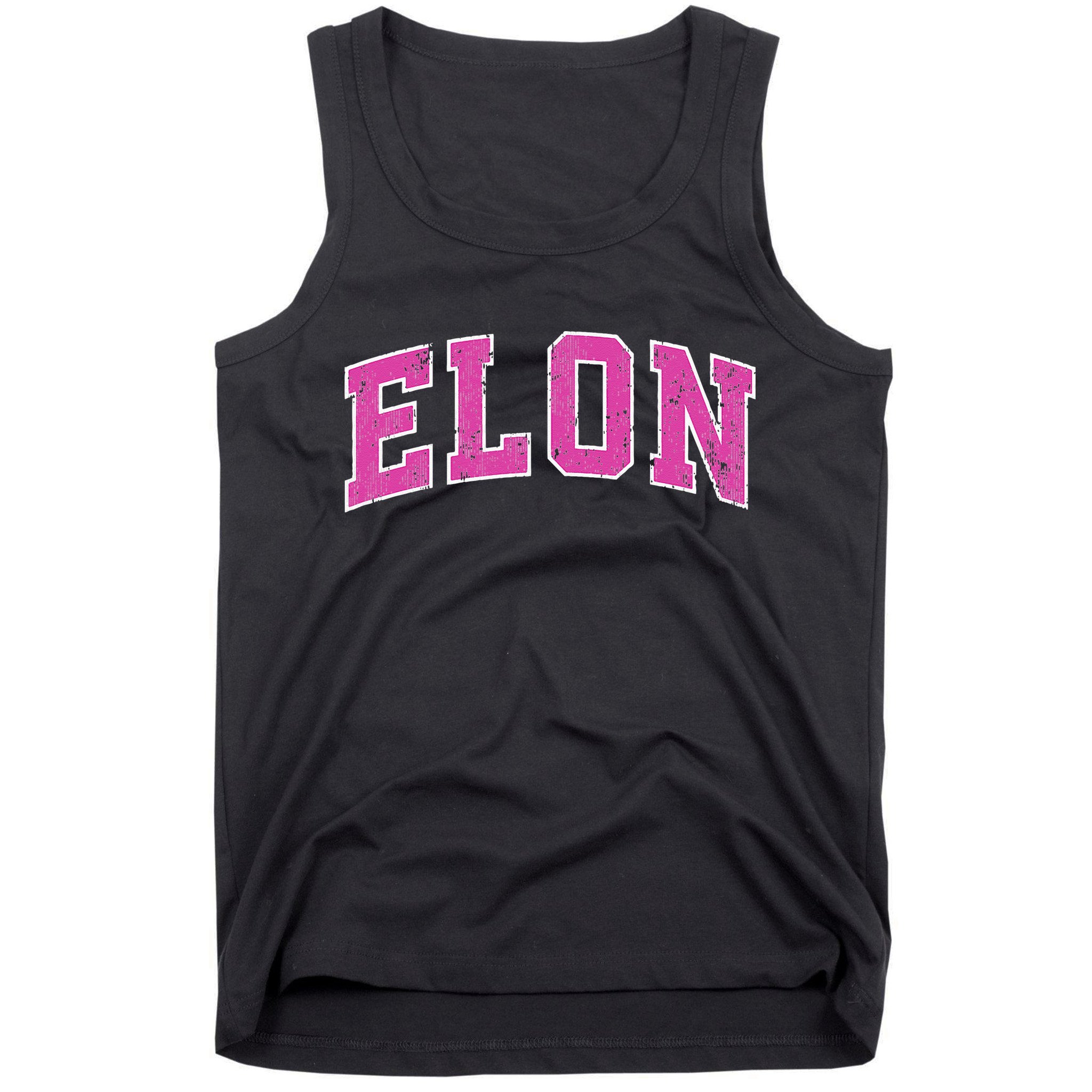 Elon North Carolina NC Vintage Sports Design Pink Design Tank Top
