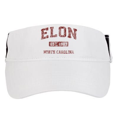 Elon North Carolina Nc Vintage Athletic Sports Design Adult Drive Performance Visor