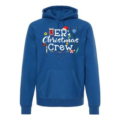 Er Nurse Christmas Crew Cool Gift Premium Hoodie