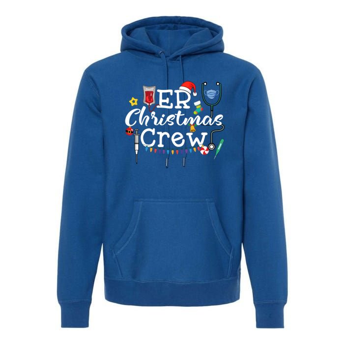 Er Nurse Christmas Crew Cool Gift Premium Hoodie