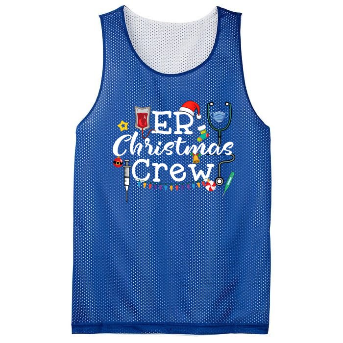 Er Nurse Christmas Crew Cool Gift Mesh Reversible Basketball Jersey Tank