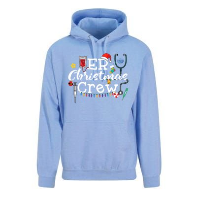 Er Nurse Christmas Crew Cool Gift Unisex Surf Hoodie