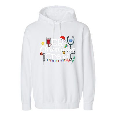 Er Nurse Christmas Crew Cool Gift Garment-Dyed Fleece Hoodie