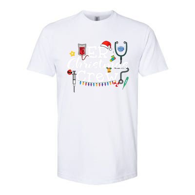 Er Nurse Christmas Crew Cool Gift Softstyle CVC T-Shirt