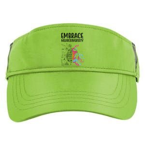 Embrace Neurodiversity Colorful Brain Adult Drive Performance Visor