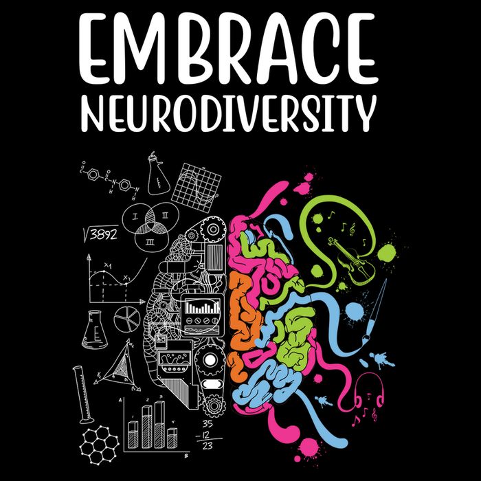 Embrace Neurodiversity Colorful Brain Cooling Performance Crew T-Shirt