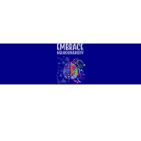 Embrace Neurodiversity Colorful Brain Bumper Sticker