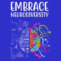 Embrace Neurodiversity Colorful Brain Poster
