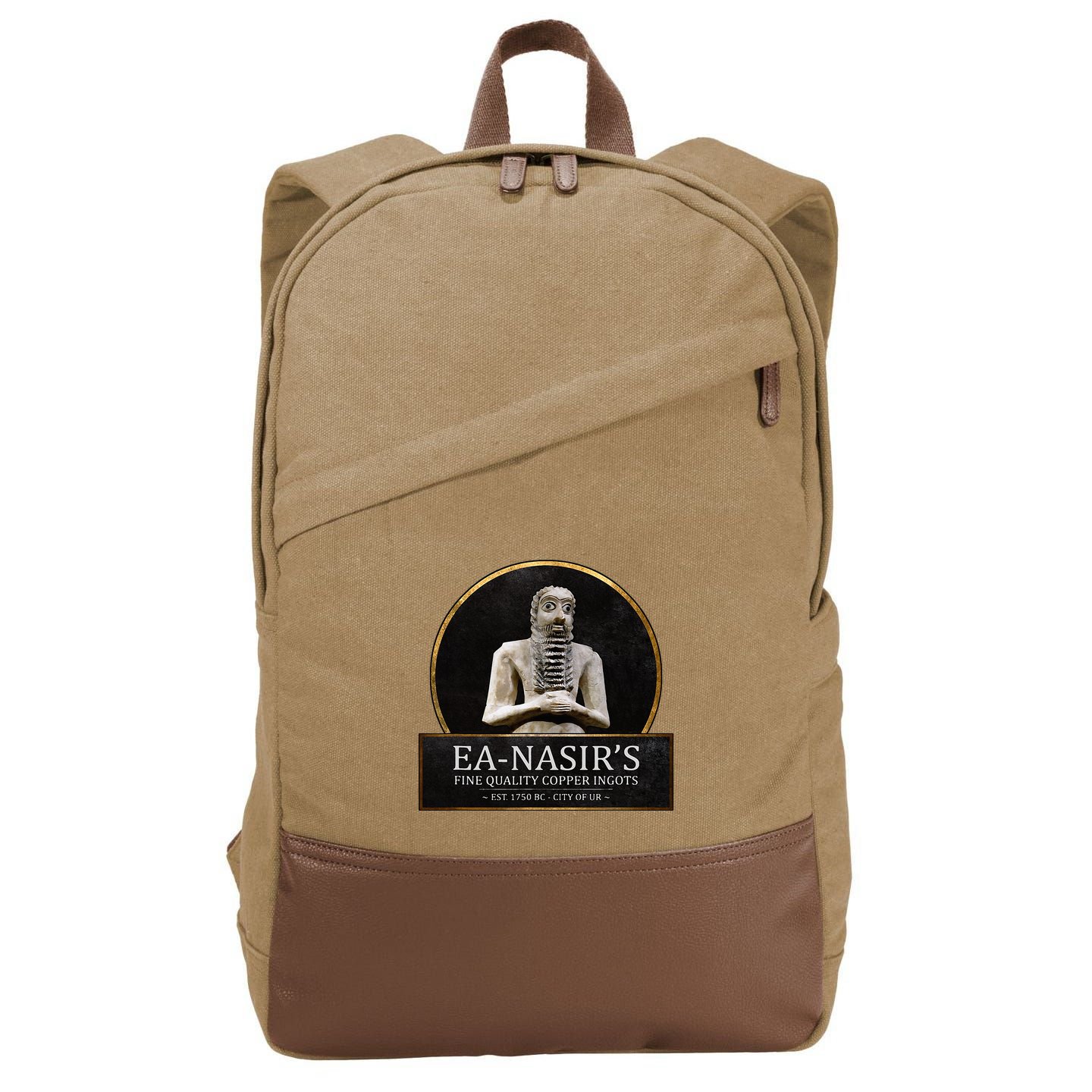 Ea NasirS Copper Ingots Funny Bronze Age History Meme Cotton Canvas Backpack