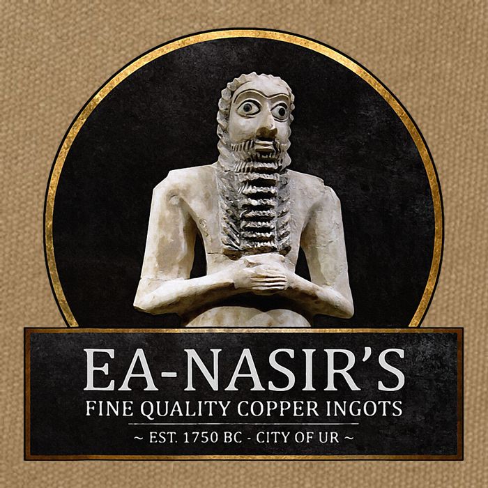 Ea NasirS Copper Ingots Funny Bronze Age History Meme Cotton Canvas Backpack