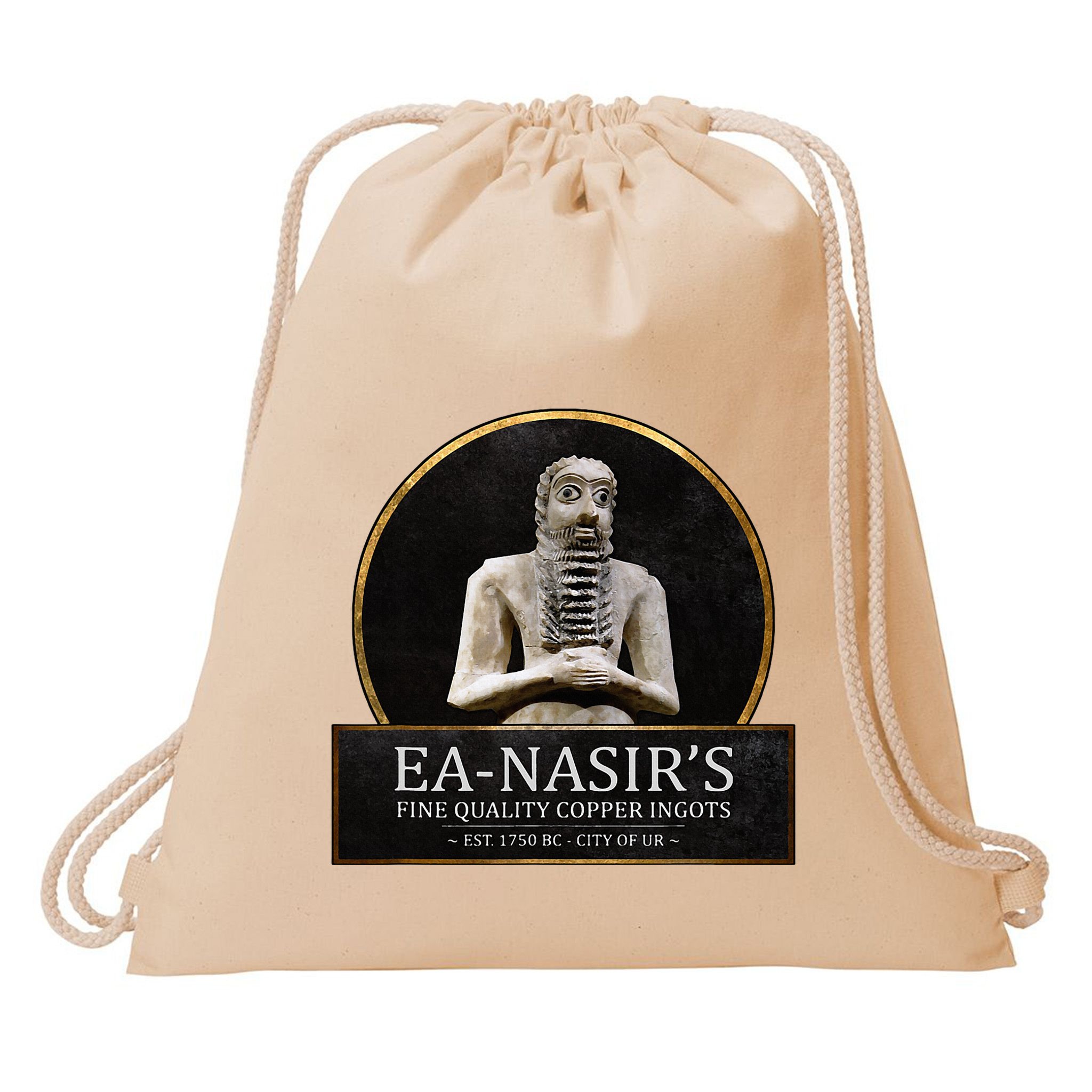 Ea NasirS Copper Ingots Funny Bronze Age History Meme Drawstring Bag