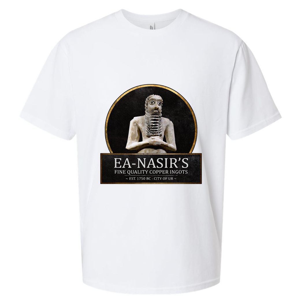 Ea NasirS Copper Ingots Funny Bronze Age History Meme Sueded Cloud Jersey T-Shirt
