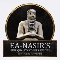 Ea NasirS Copper Ingots Funny Bronze Age History Meme USA-Made Doggie Bandana