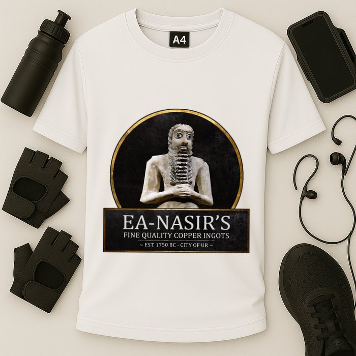 Ea NasirS Copper Ingots Funny Bronze Age History Meme Cooling Performance Crew T-Shirt