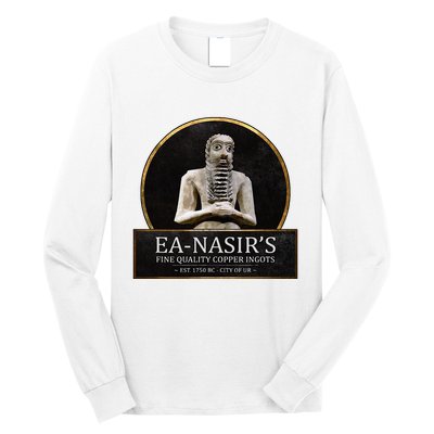 Ea NasirS Copper Ingots Funny Bronze Age History Meme Long Sleeve Shirt