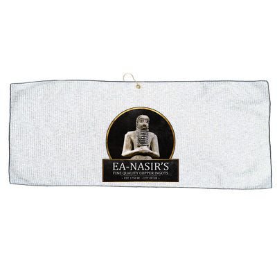 Ea NasirS Copper Ingots Funny Bronze Age History Meme Large Microfiber Waffle Golf Towel