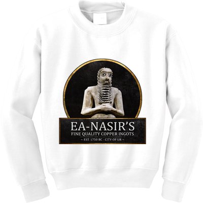 Ea NasirS Copper Ingots Funny Bronze Age History Meme Kids Sweatshirt