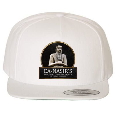 Ea NasirS Copper Ingots Funny Bronze Age History Meme Wool Snapback Cap