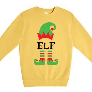 Elf Nurse Costume Christmas 2020 Gift Premium Crewneck Sweatshirt