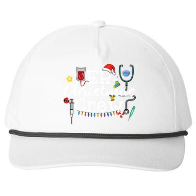 Er Nurse Christmas Crew Gift Snapback Five-Panel Rope Hat