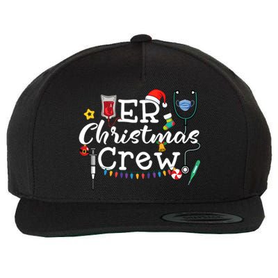 Er Nurse Christmas Crew Gift Wool Snapback Cap