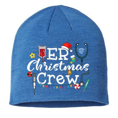 Er Nurse Christmas Crew Gift Sustainable Beanie