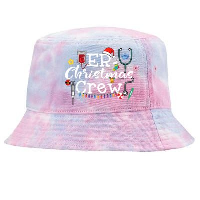 Er Nurse Christmas Crew Gift Tie-Dyed Bucket Hat