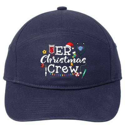 Er Nurse Christmas Crew Gift 7-Panel Snapback Hat