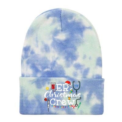 Er Nurse Christmas Crew Gift Tie Dye 12in Knit Beanie