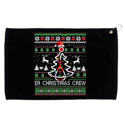 Er Nurse Christmas Crew Emergency Room Icu Nursing Squad Gift Grommeted Golf Towel