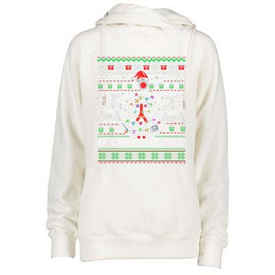 Er Nurse Christmas Crew Emergency Room Icu Nursing Squad Gift Womens Funnel Neck Pullover Hood