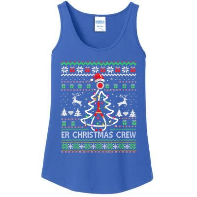 Er Nurse Christmas Crew Emergency Room Icu Nursing Squad Gift Ladies Essential Tank