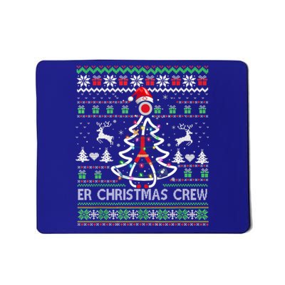 Er Nurse Christmas Crew Emergency Room Icu Nursing Squad Gift Mousepad