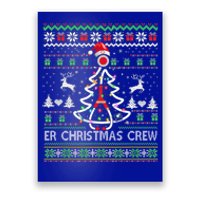 Er Nurse Christmas Crew Emergency Room Icu Nursing Squad Gift Poster