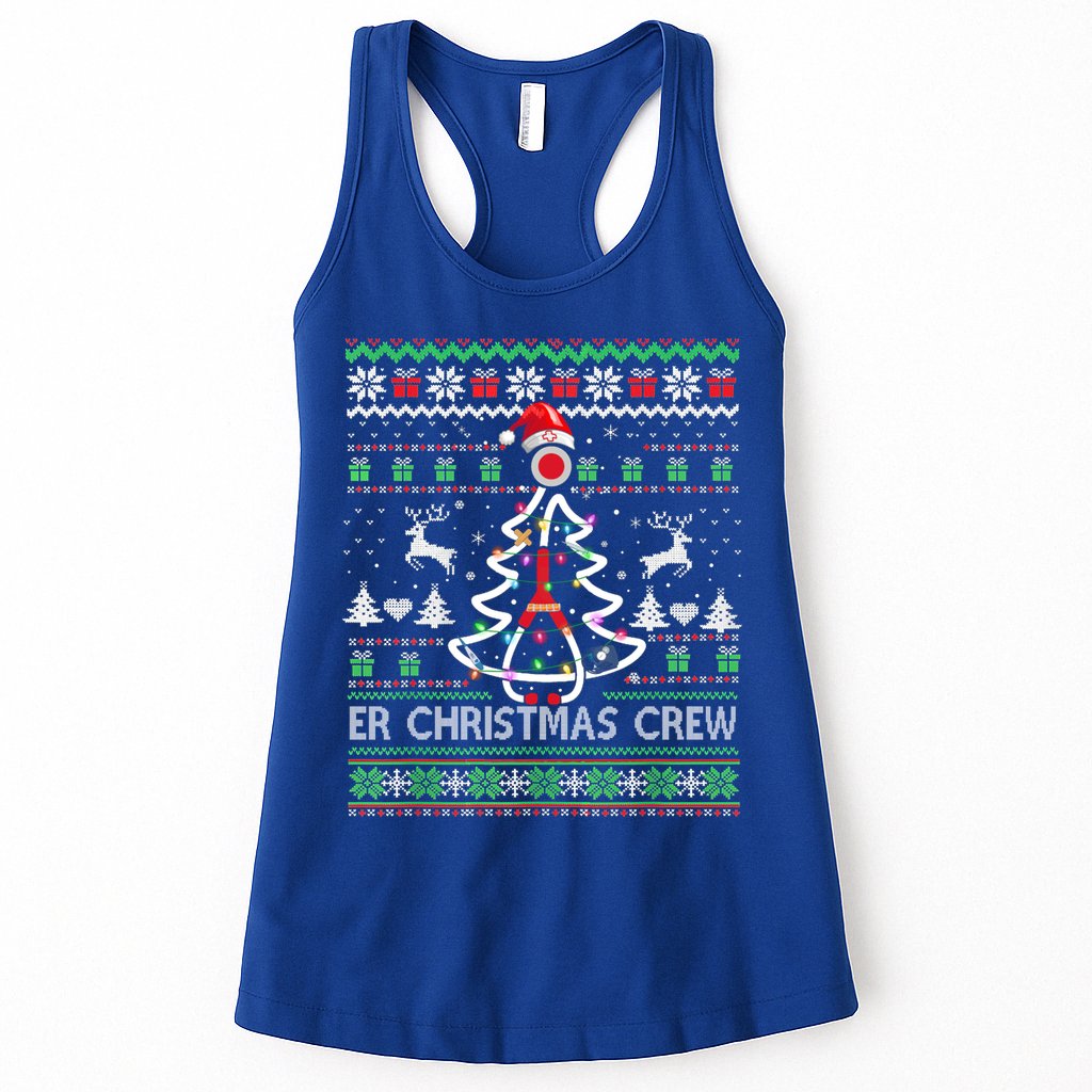 Er Nurse Christmas Crew Emergency Room Icu Nursing Squad Gift Womens Tank Top