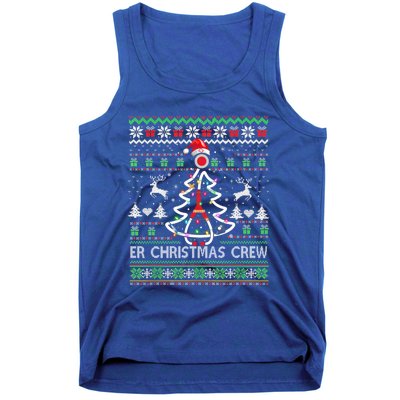 Er Nurse Christmas Crew Emergency Room Icu Nursing Squad Gift Tank Top