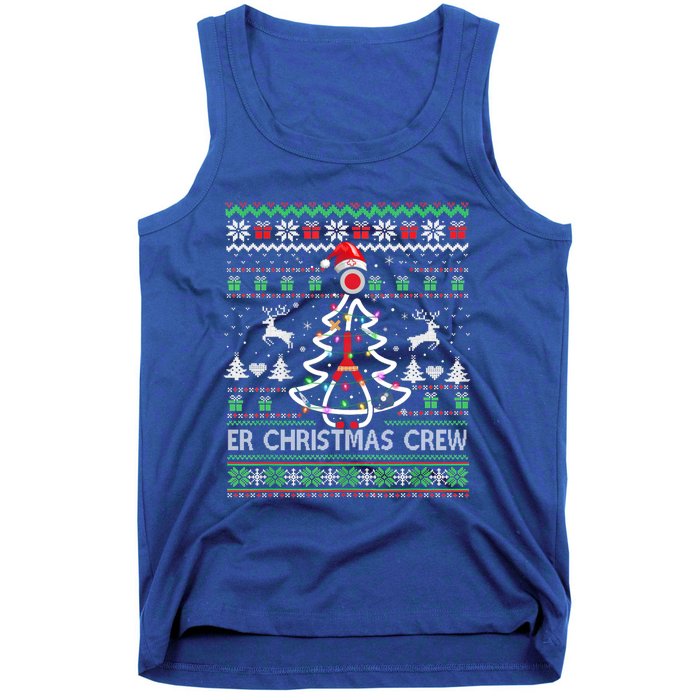 Er Nurse Christmas Crew Emergency Room Icu Nursing Squad Gift Tank Top