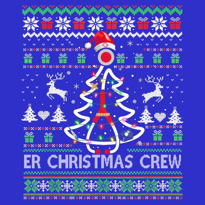 Er Nurse Christmas Crew Emergency Room Icu Nursing Squad Gift Zip Tote Bag