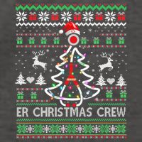 Er Nurse Christmas Crew Emergency Room Icu Nursing Squad Gift Vector Backpack