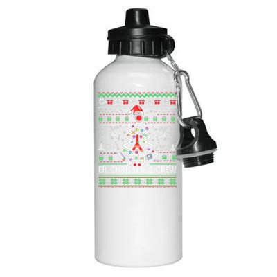 Er Nurse Christmas Crew Emergency Room Icu Nursing Squad Gift Aluminum Water Bottle