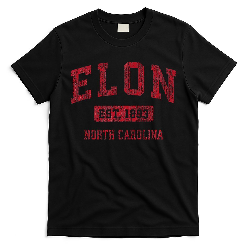 Elon North Carolina Nc Vintage Sports Design T-Shirt