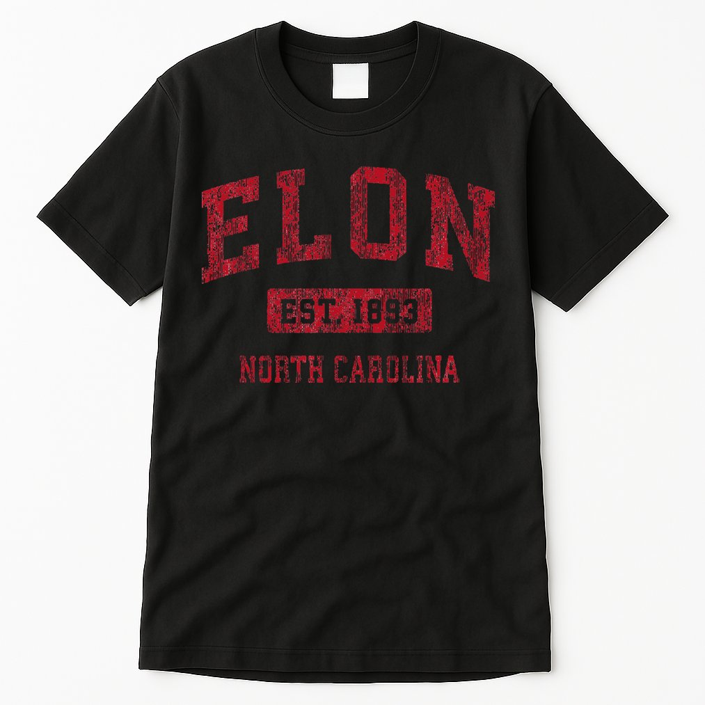 Elon North Carolina Nc Vintage Sports Design Tall T-Shirt