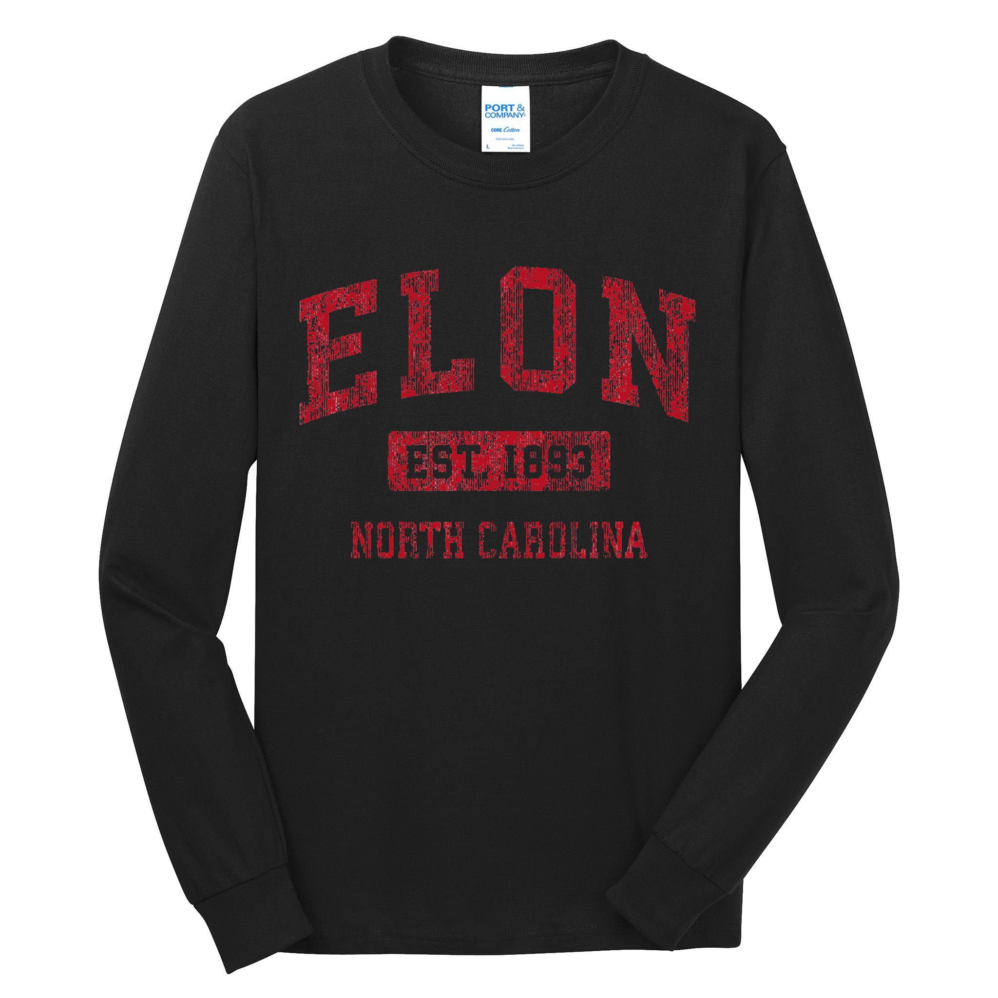 Elon North Carolina Nc Vintage Sports Design Tall Long Sleeve T-Shirt