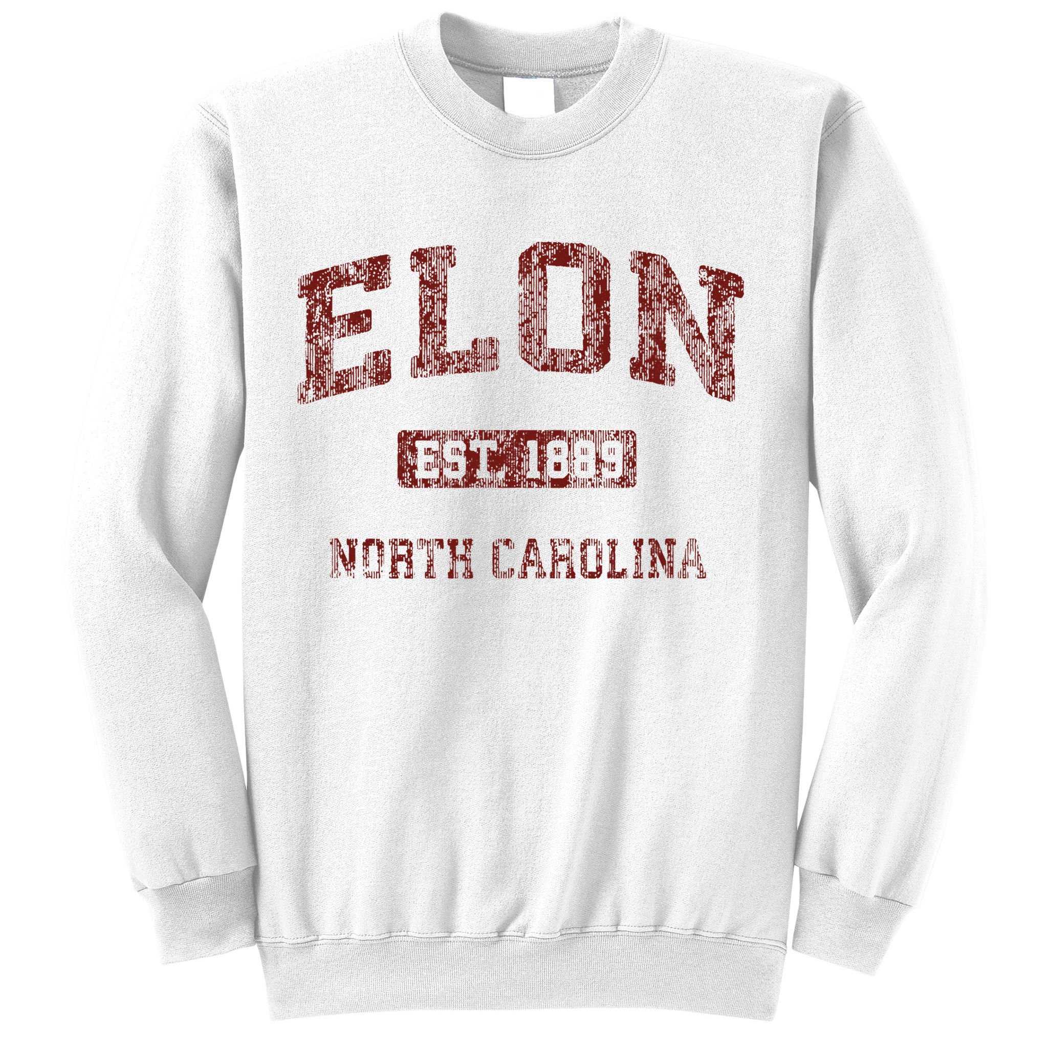 Elon North Carolina Nc Vintage Athletic Sports Sweatshirt