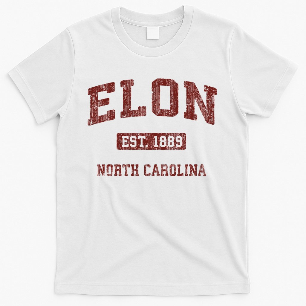 Elon North Carolina Nc Vintage Athletic Sports Design T-Shirt