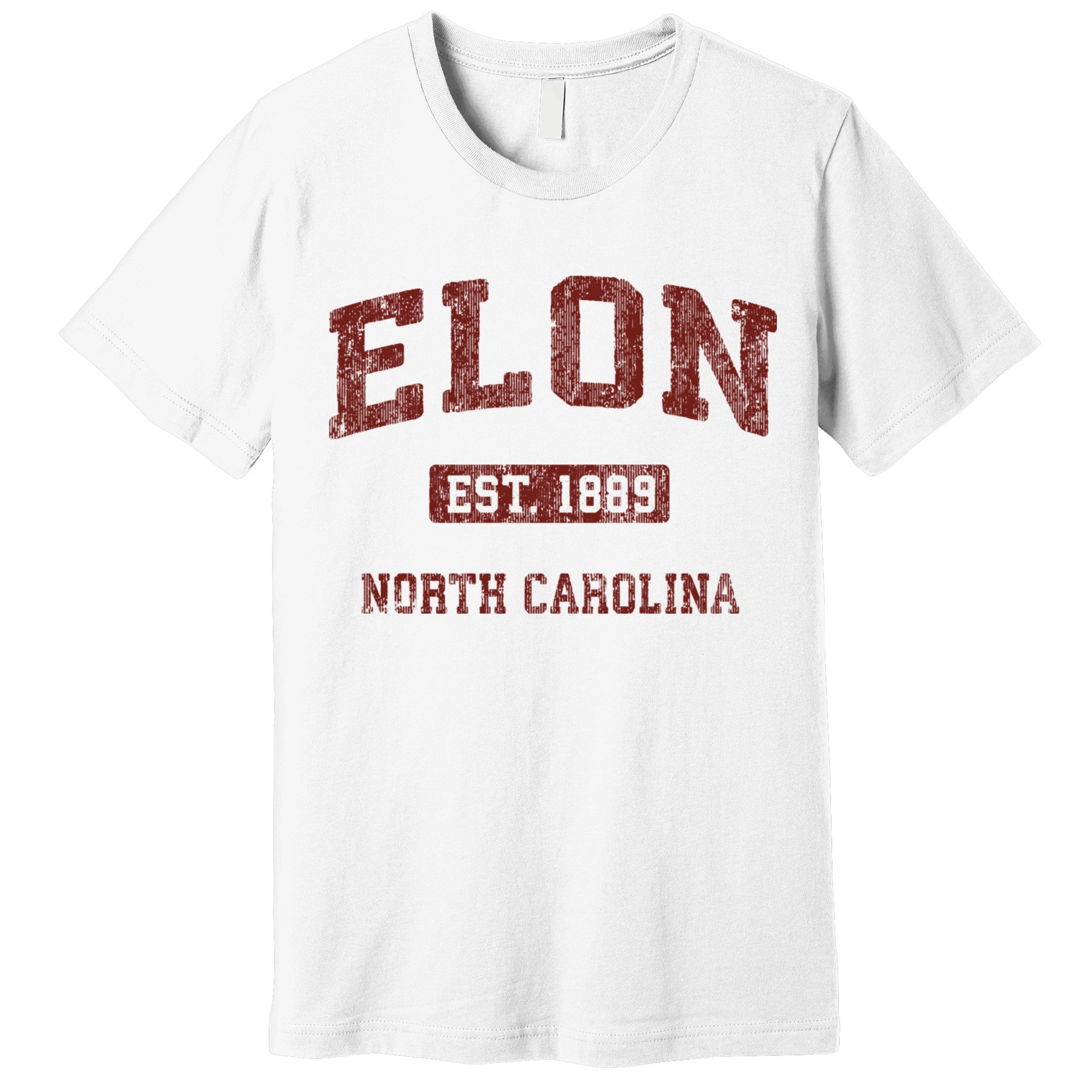 Elon North Carolina Nc Vintage Athletic Sports Design Premium T-Shirt