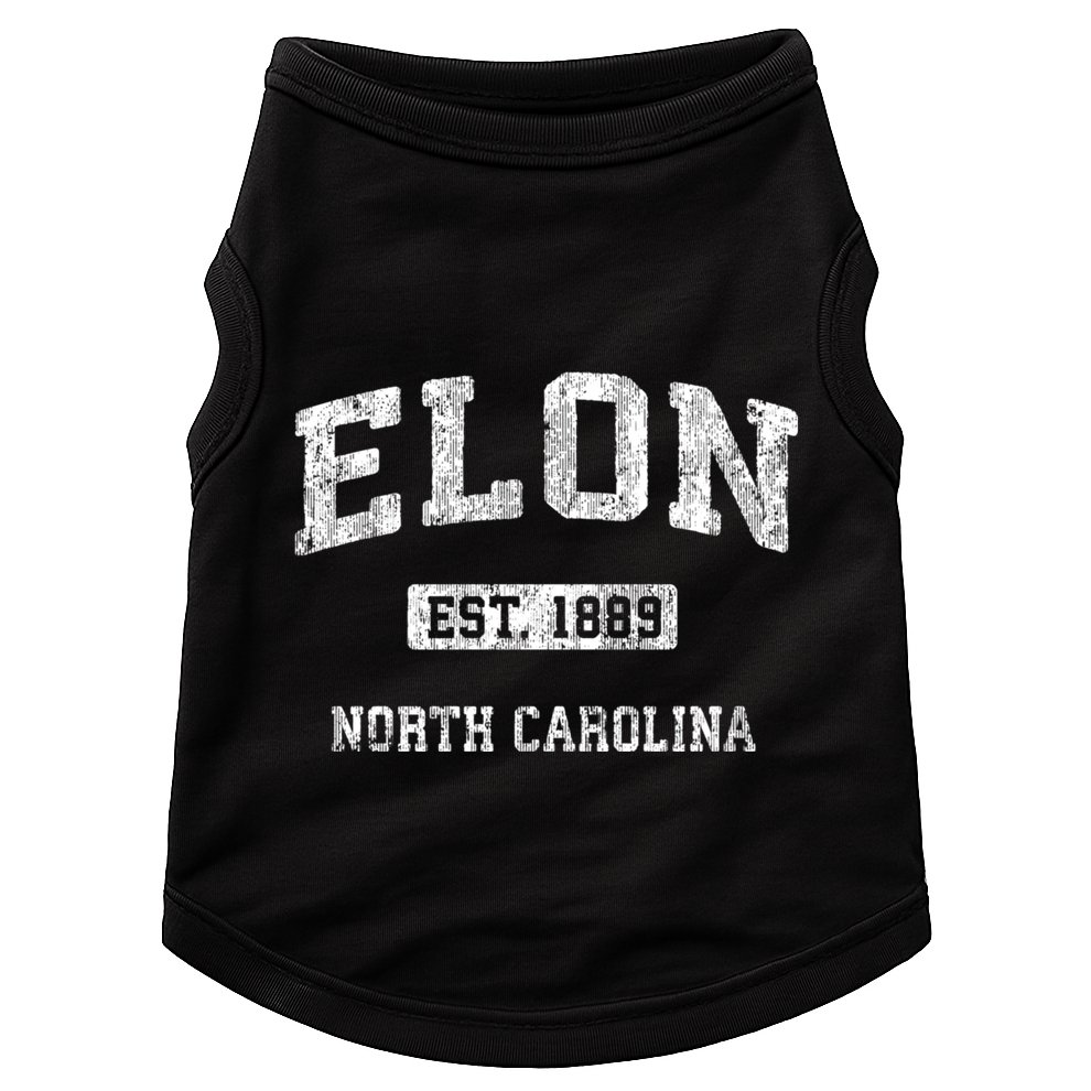 Elon North Carolina Nc Vintage Athletic Sports Design Doggie Tank