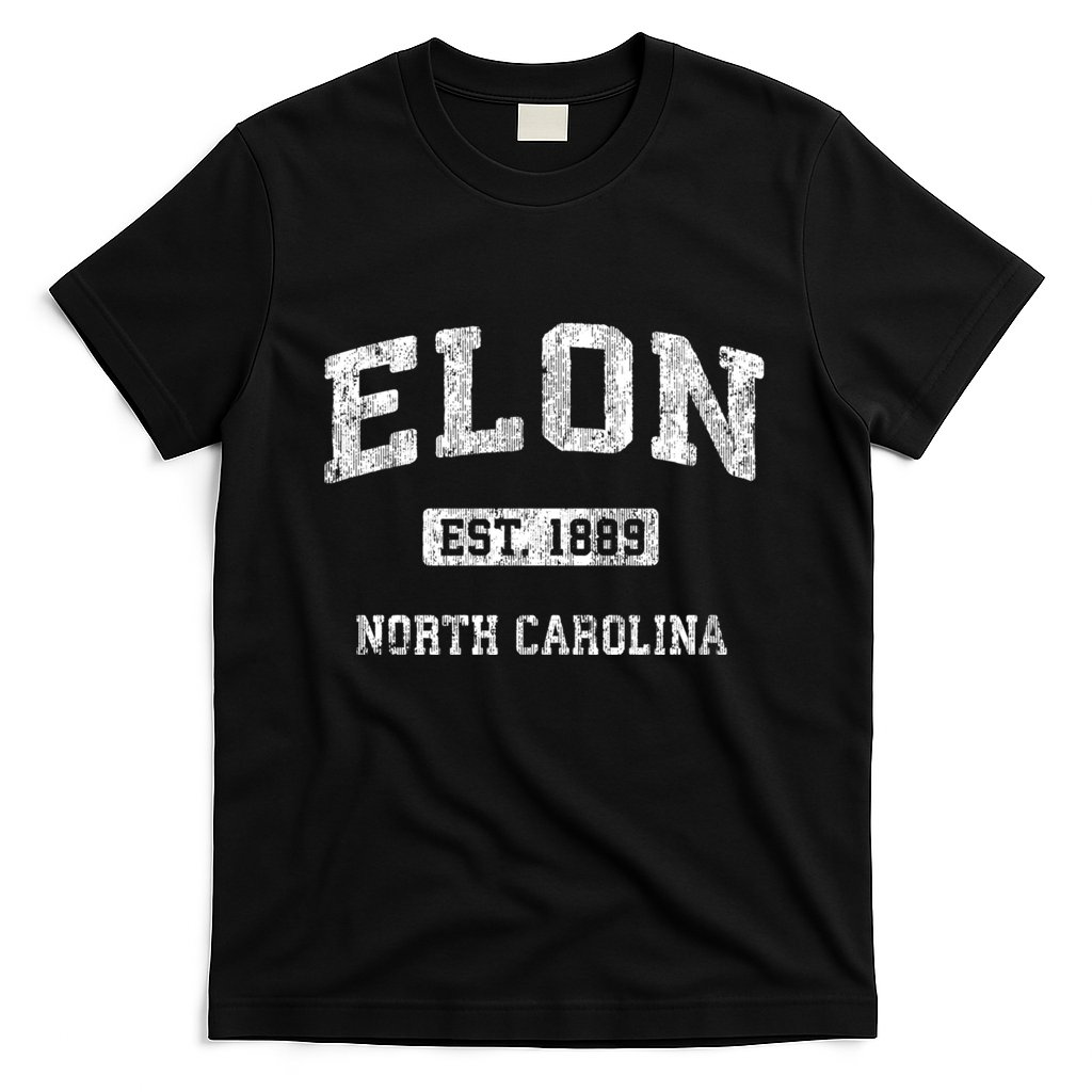 Elon North Carolina Nc Vintage Athletic Sports Design T-Shirt