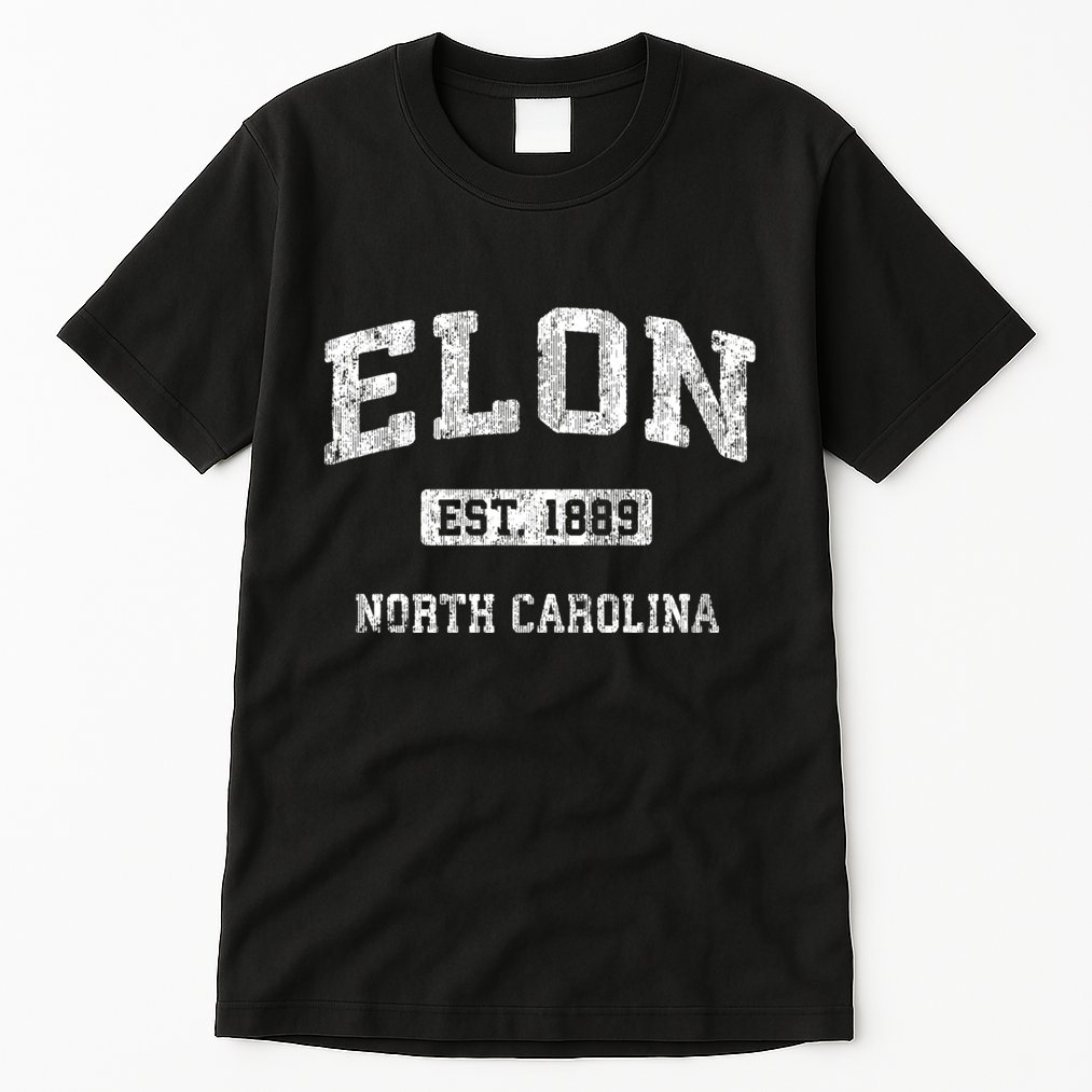 Elon North Carolina Nc Vintage Athletic Sports Design Tall T-Shirt