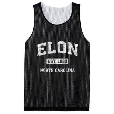 Elon North Carolina Nc Vintage Athletic Sports Design Mesh Reversible Basketball Jersey Tank